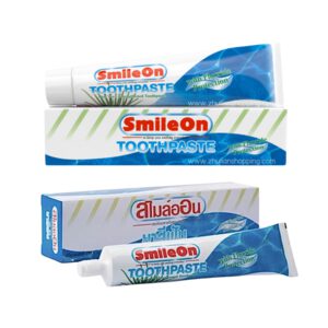 Smile On TOOTHPASTE With Fluoride Protection ထိုင်းပြည်တွင်းထုတ် Smile On TOOTHPASTE With Fluoride Protection သွားတိုက်ဆေးလေးတွေလိုသလောက်လက်ကား မှာယူလို့ ရပါပြီ။ အချိုသားဆုံးစျေးနှုန်းနဲ့ထိုင်း-မြန်မာနေရာအနှံ့ကို ပို့ဆောင်ပေးပါတယ်။ Smile on သွားတိုက်တေးလေးကို smile on သွားတိုက်တံနဲ့ တိုက်လိုက်ရင်သင့်ရဲ့ခံတွင်းကျန်းမာရေးက လုံးဝ Perfectဖြစ်ပြီးဝင်ရောက်လာမယ့်ရောဂါများကိုလည်းကာကွယ်ပြီးသား ဖြစ်နေမှာပါ။ Smile onသွားတိုက်ဆေးလေးရဲ့ကောင်းကျိုးလေးတွေကတေ့ သွားကိုက်ခြင်း၊ သွားညစ်ပြီးဝါနေခြင်း၊ ခံတွင်းအနာဖြစ်ခြင်း၊ သွားနှင့်ခံတွင်းဆိုင်ရာရောဂါဖြစ်ခြင်း စတဲ့ သွားကျန်းမာရေးဆိုင်ရာပြဿနာတွေကြုံနေကြလားနော်... Zhulian ကထုတ်တဲ့ရှားစောင်းလက်ပတ်ပါဝင်ပြုလုပ်ထားတဲ့ Smile On Toothpaste With Fluoride Protectionလေးကအကုန်ဖြေရှင်းပေးနိုင်ပါတယ် ရှားစောင်းလက်ပတ်ဖြင့်ဖော်စပ်ထားသောကြောင့် Smile On Toothpaste With Fluoride Protection သွားတိုက်ဆေးအသုံးပြုခြင်းဖြင့်ရရှိလာမည့်အကျိုးကျေးဇူးများကတော့  ခံတွင်းအနံ့ကိုရှင်းစေပြီးသွားကျောက်တည်ခြင်းကိုကာကွယ်ပေးခြင်း သွား၏ အစိတ်အပိုင်အားလုံးကိုနံ့စပ်အောင်သန့်ရှင်းနိုင်စွမ်းရှိခြင်း သွားများကို ခိုင်မာစေခြင်း သွားဖုံးရောင်ခြင်း၊ သွားနာ၊သွားကိုက်ခြင်း ကိုကာကွယ်ပေးခြင်း သွားဖုံးနှင့် သွားများတွင်ဖြစ်တတ်သောရောဂါများကို ကာကွယ်နိုင်ခြင်း ရှားစောင်းလက်ပတ်နှင့်ဖော်စပ်ထားခြင်းကြောင့်ခံတွင်းအနံ့သန့်ရှင်းပြီးအေးမြမွှေးကြိုင်စေခြင်း သွားဆွေးမြေ့ခြင်းနှင့်ပါးစပ်အတွင်းဖြစ်တတ်သောရောဂါ အသေးအမွှားများကိုကာကွယ်ပေးခြင်း ရေနွေးပူလောင်ခြင်း၊မီးလောင်ခြင်း၊ ထိခိုက်ဒဏ်ရာရခြင်းတို့ကိုSmile on သွားတိုက်ဆေးကသက်သာစေခြင်း ခန္ဓာကိုယ်ယားယံခြင်း၊မိတ်ထွက်ခြင်း၊ ဝဲပေါက်ခြင်း၊ခြေဖနောင့်ကွဲခြင်း တို့ကိုလိမ်းလျှင်လည်းသက်သာစေခြင်း တို့ဖြစ်ပါတယ်။