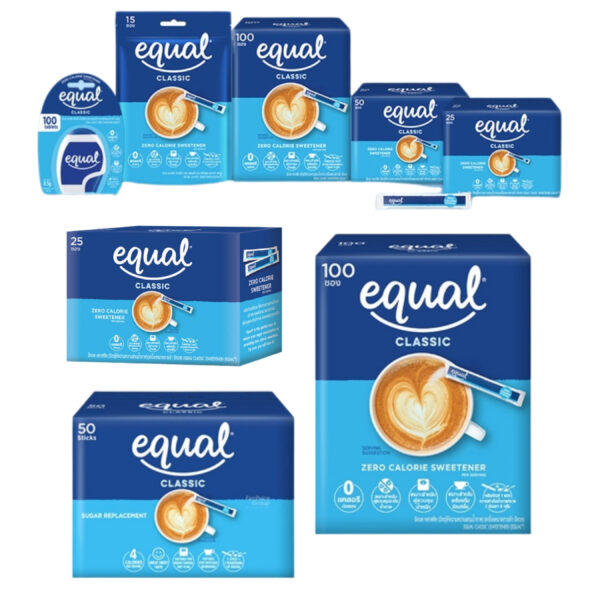 Equal Classic Zero Calorie Sweetener                                    သကြားအစားအထိုး Equal Classic Zero Calorie Sweetener လေးထိုးတွေရောက်ပါတယ်။ Made in Thailand လေးဖြစ်လို့အရည်သွေးမြင့်လေးလးဖြစ်ပါတယ်နော်။ ‌အချိုသာဆုံးစျေး‌နှုန်းလေးတွေနဲ့ ထိုင်း-မြန်မာနေရာအနှံ့မှာရှိတဲ့ ကုန်သည်ကြီးတွေဆီကိုအရောက်ပို့ဆောင်ပေးနေပါပြီ။ ☕️ ကော်ဖီ/လက်ဖက်ရည်တွေဖျော်ဖို့အတွက် ကယ်လိုရီတွေပါတဲ့ သကြားမထည့်ချင်တော့ဘူးဆို Equal Sweetener ကိုသုံးကြည့်ပါနော်။ Keto Diet စလုပ်မည့်သူများအတွက် သကြား နဲ့ကာဗွန်ဟိုက်ဒရိတ် ကို လျှော့ချပြီးအချိုအရသာအတွက် သကြားအစားထိုး Equal Classic Zero Calorie Sweetener ကိုသုံးသင့်ပါတယ်။ ကျန်းမာရေးနဲ့ညီညွှတ်စွာ နေ့စဉ်ဘ၀ကိုပြောင်းလဲစွာဖြတ်သန်းတော့မယ်ဆို Equal Sweetener ကို စသုံးပေးနော်။